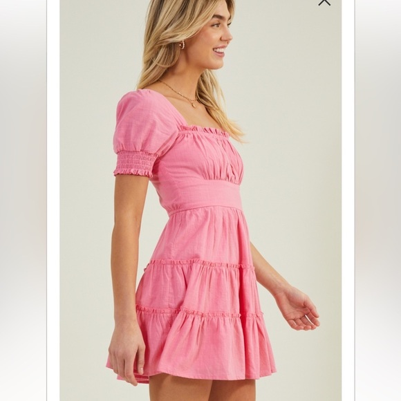 New with tags altar’d state Josephine puff sleeve dress - Picture 3 of 4